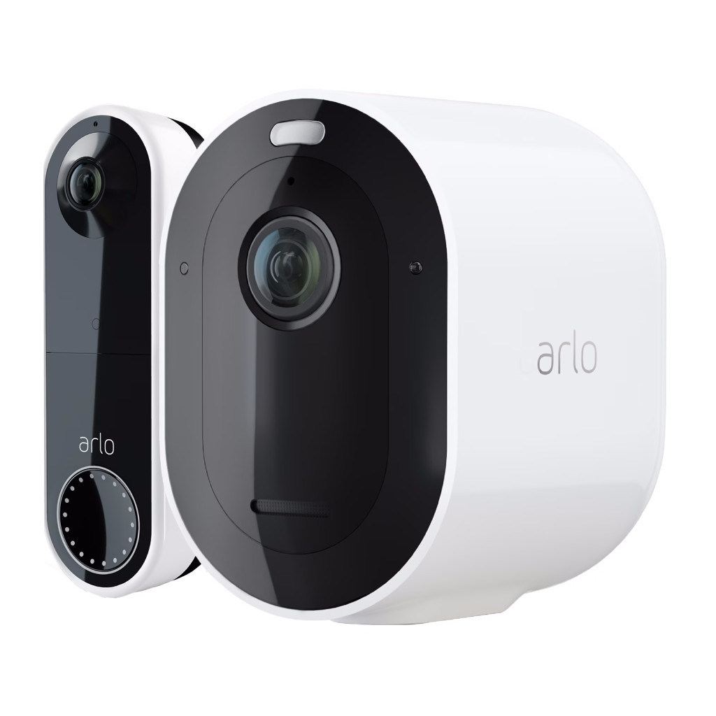 Arlo Pro 4 Beveiligingscamera Wit + Arlo Wire Free Video Doorbell Wit