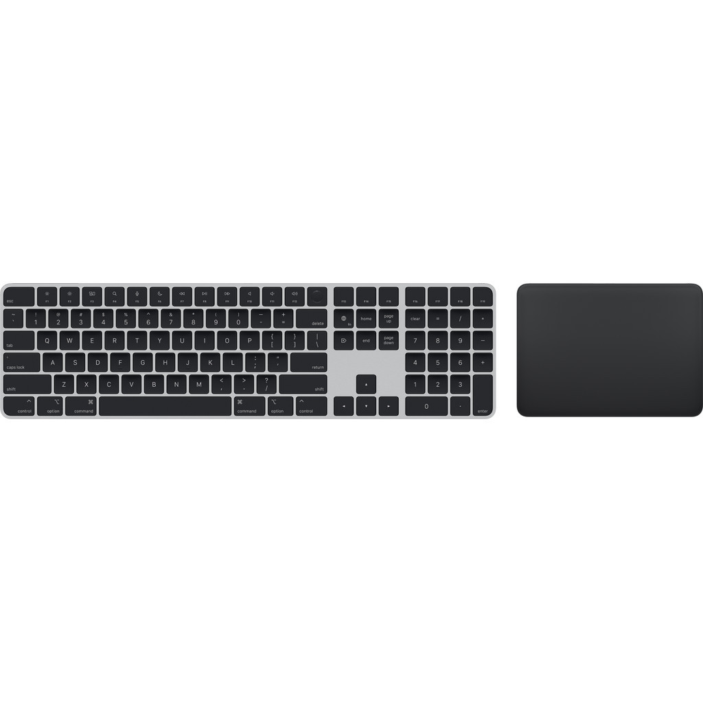 Apple Magic Keyboard met numeriek toetsenblok en Touch ID Qwerty + Trackpad (2021) Zwart