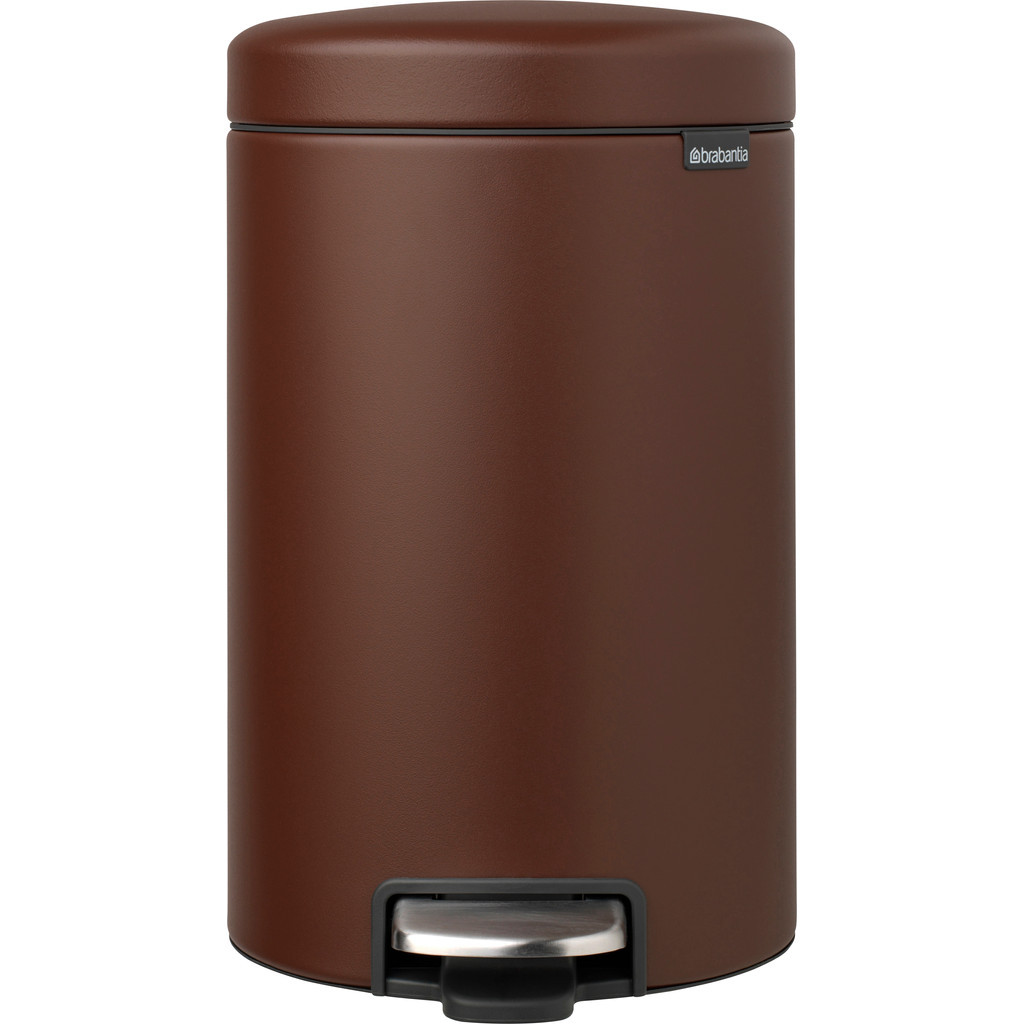 Brabantia NewIcon Pedaalemmer 12 Liter Mineral Cosy Brown