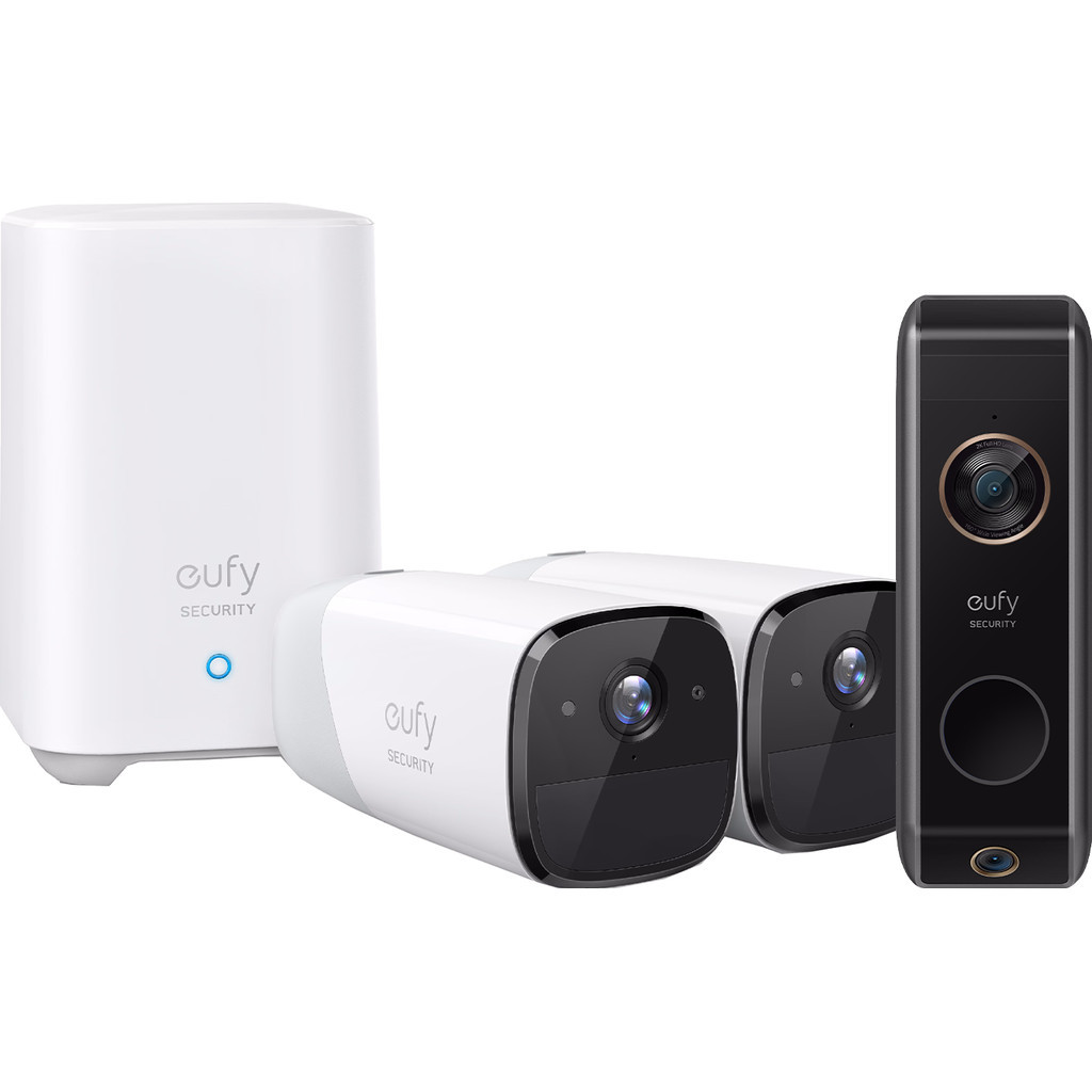 Eufycam 2-pack + Eufy Video Doorbell Dual 2 Pro
