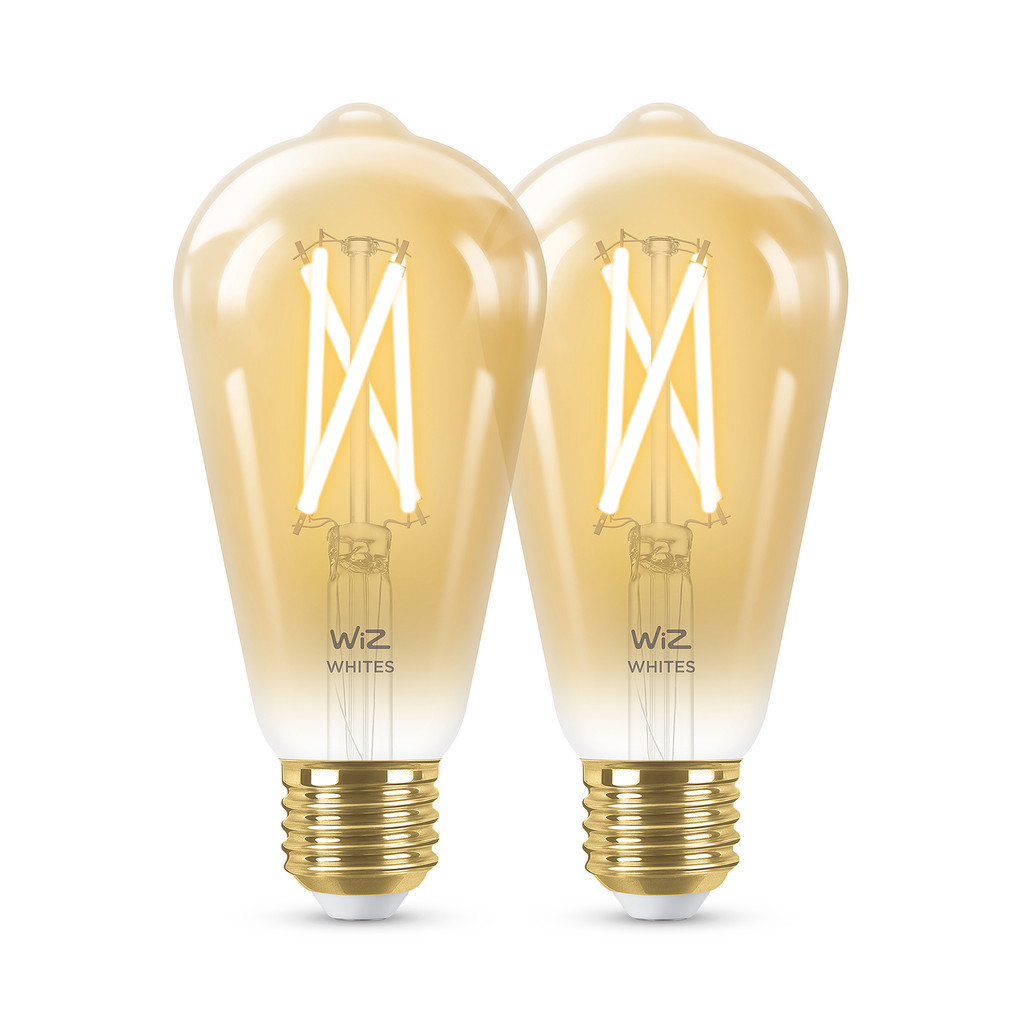 WiZ Smart Filament lamp Edison 2-pack - Warm tot Koelwit Licht - E27