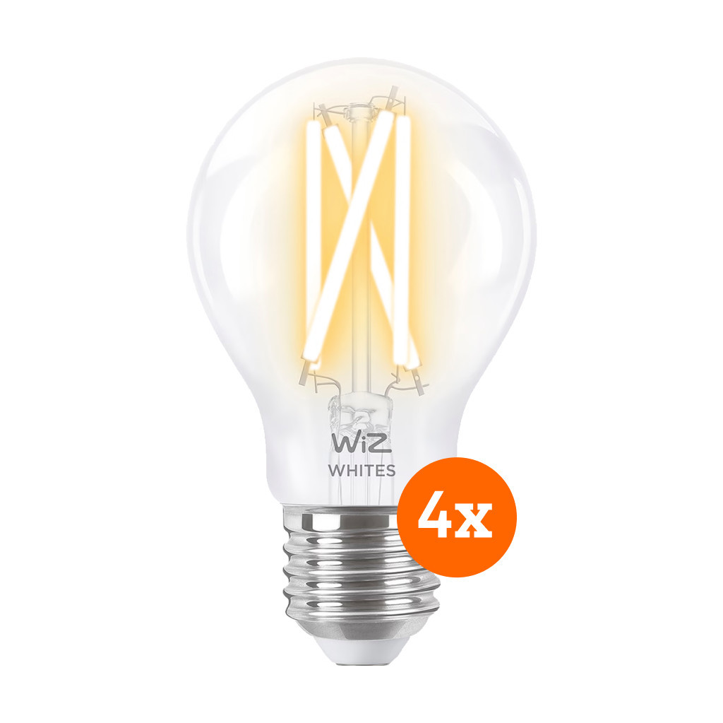 WiZ Smart Filament lamp Standaard 4-pack - Warm tot Koelwit Licht - E27