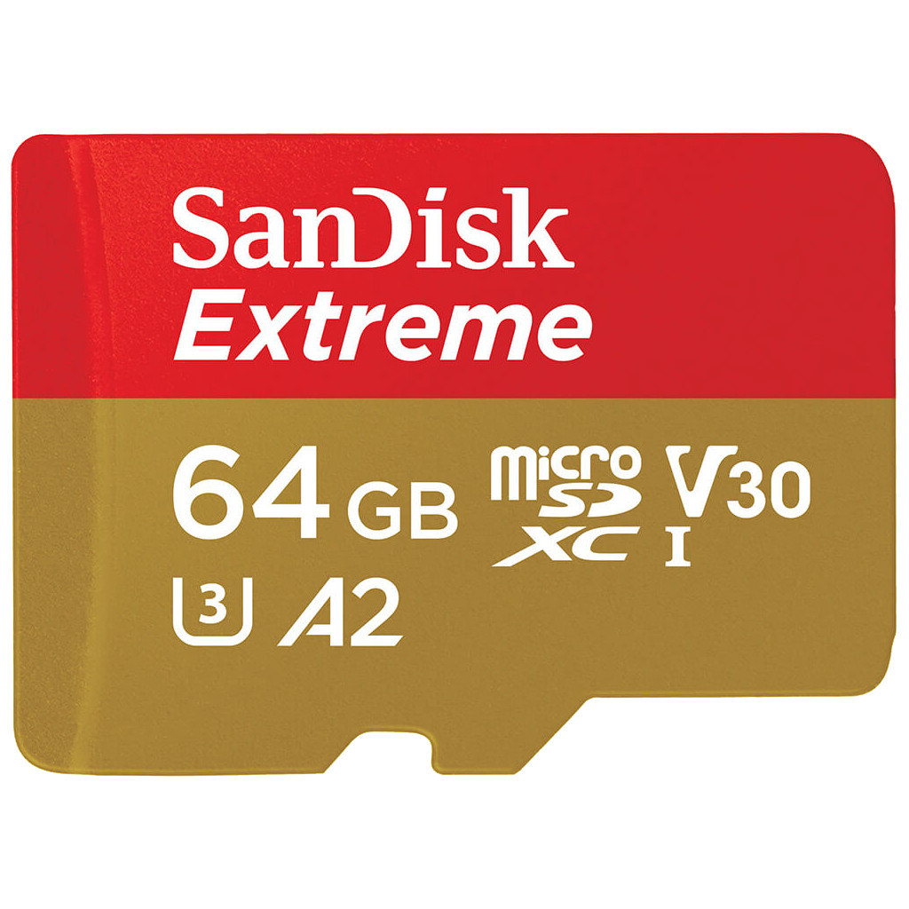 SanDisk MicroSDXC Extreme 64GB 170MB/s + SD Adapter