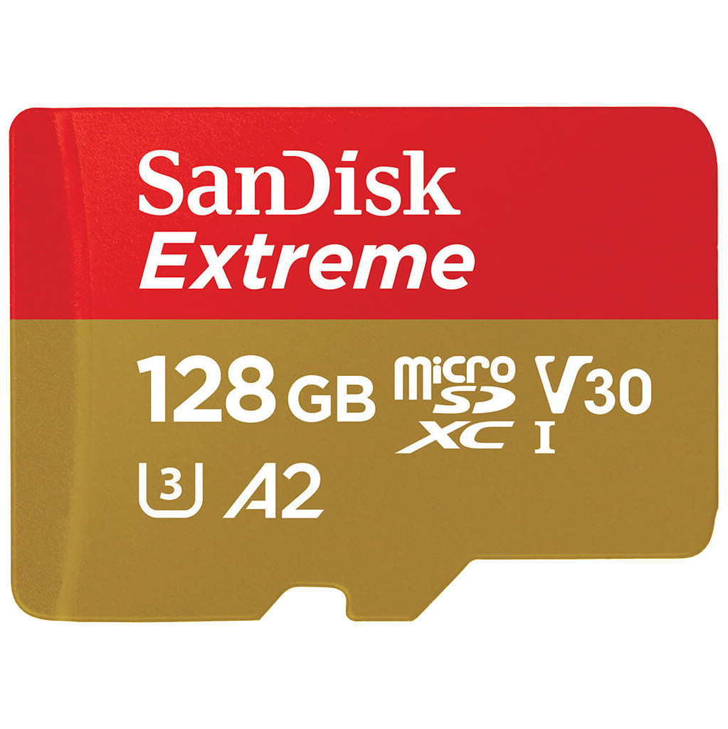 SanDisk MicroSDXC Extreme 128GB 190MB/s + SD Adapter