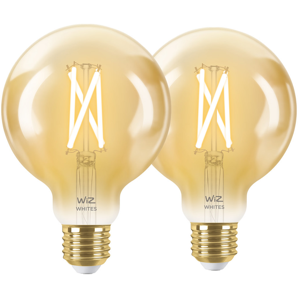 WiZ Smart Filament lamp Globe 2-pack - Warm tot Koelwit Licht - E27