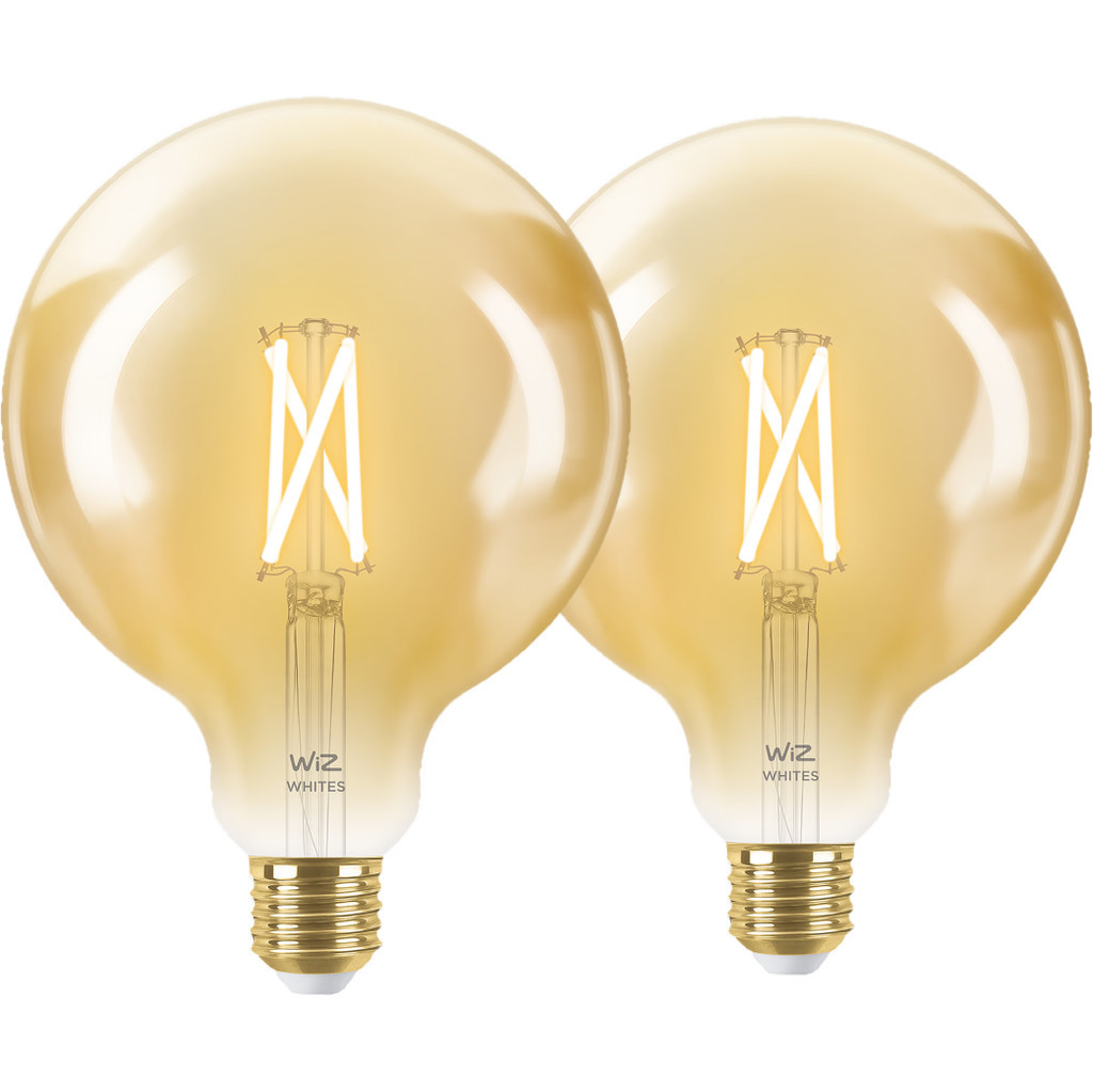 WiZ Smart Filament lamp Globe XL 2-pack  - Warm tot Koelwit Licht - E27