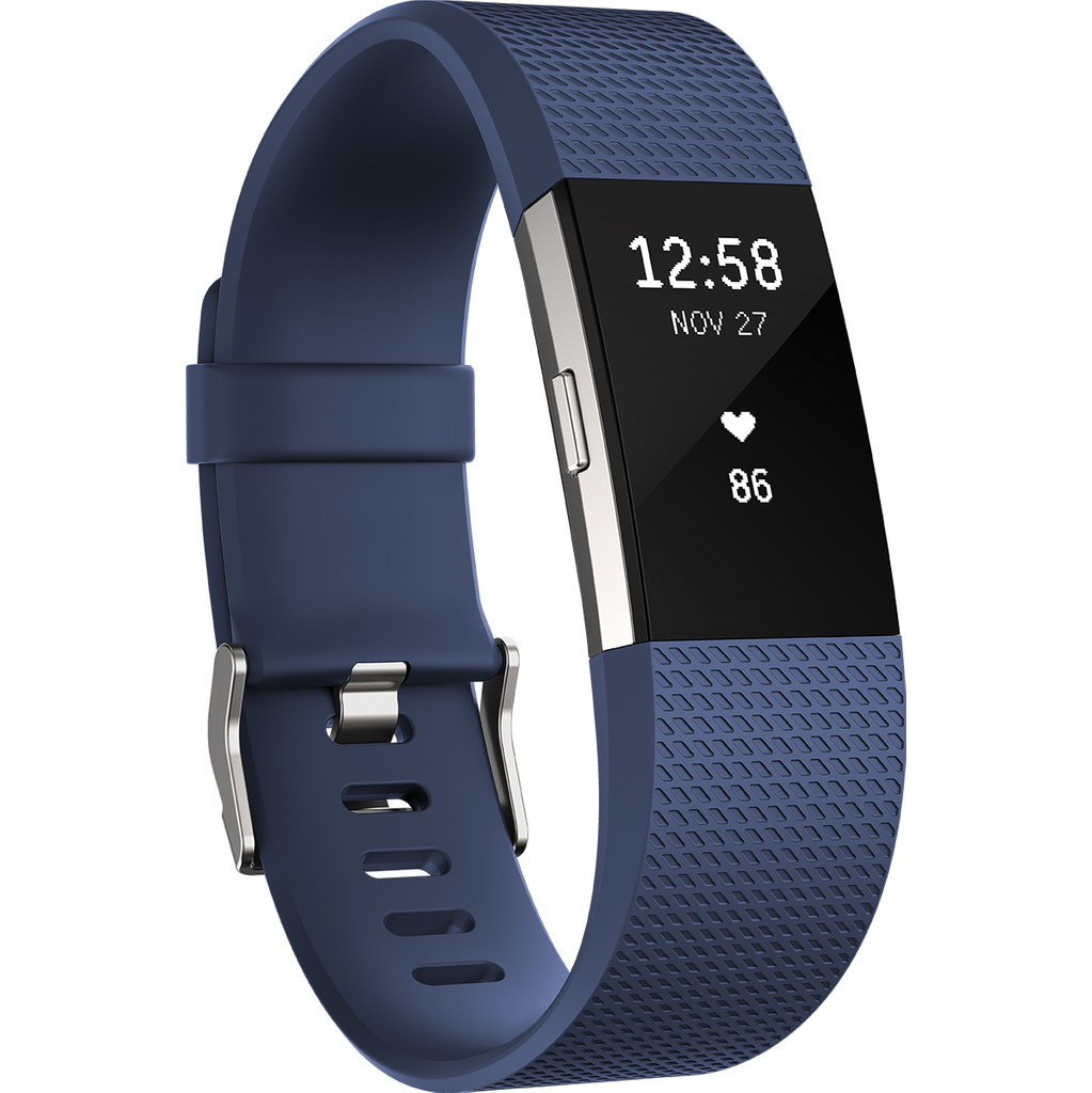 Fitbit Charge 2 Blue/Silver - S