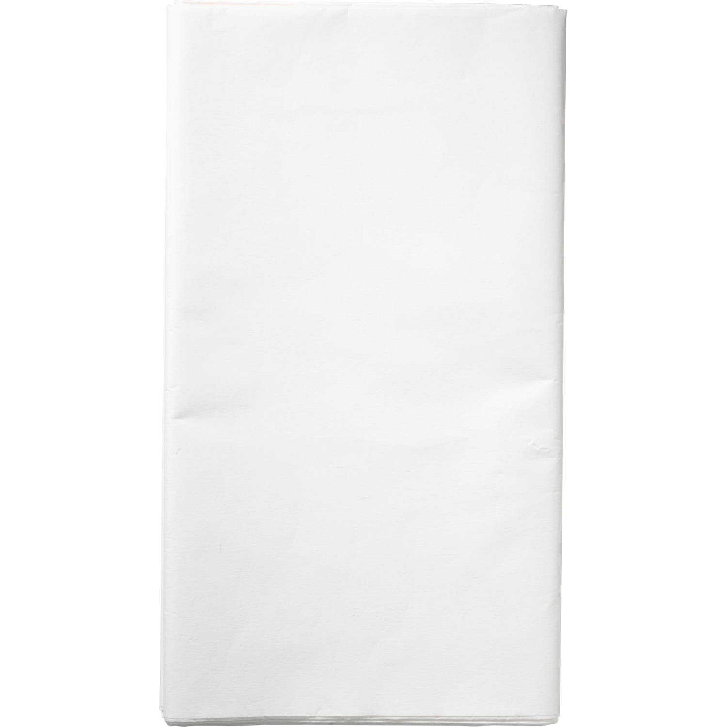 Bl. Tafelkleed Papier Uni Wit 138x220cm