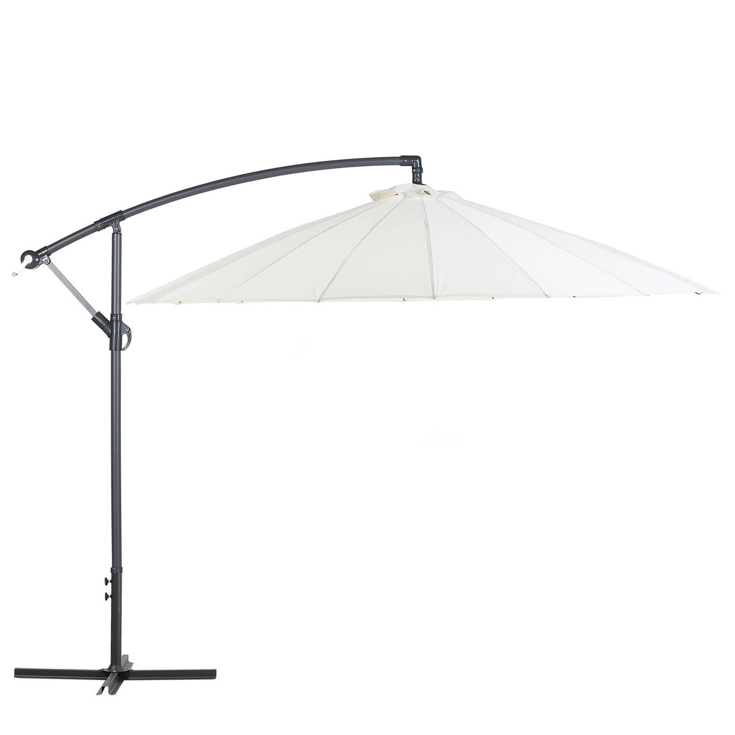 Beliani CALABRIA - Cantilever parasol-Beige-Polyester