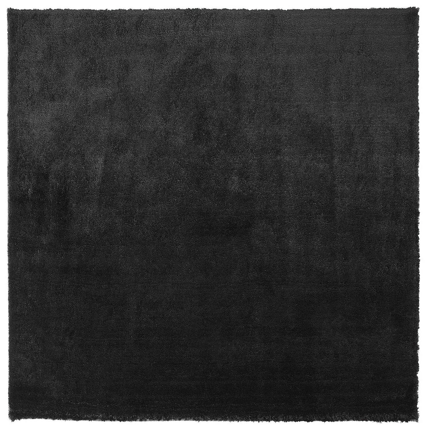 Beliani EVREN - Hoogpolig-Zwart-Polyester