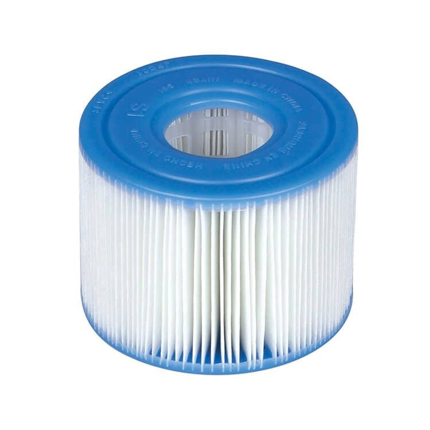 Intex zwembadfilter spa katoen 10,8 cm wit/blauw 6 stuks