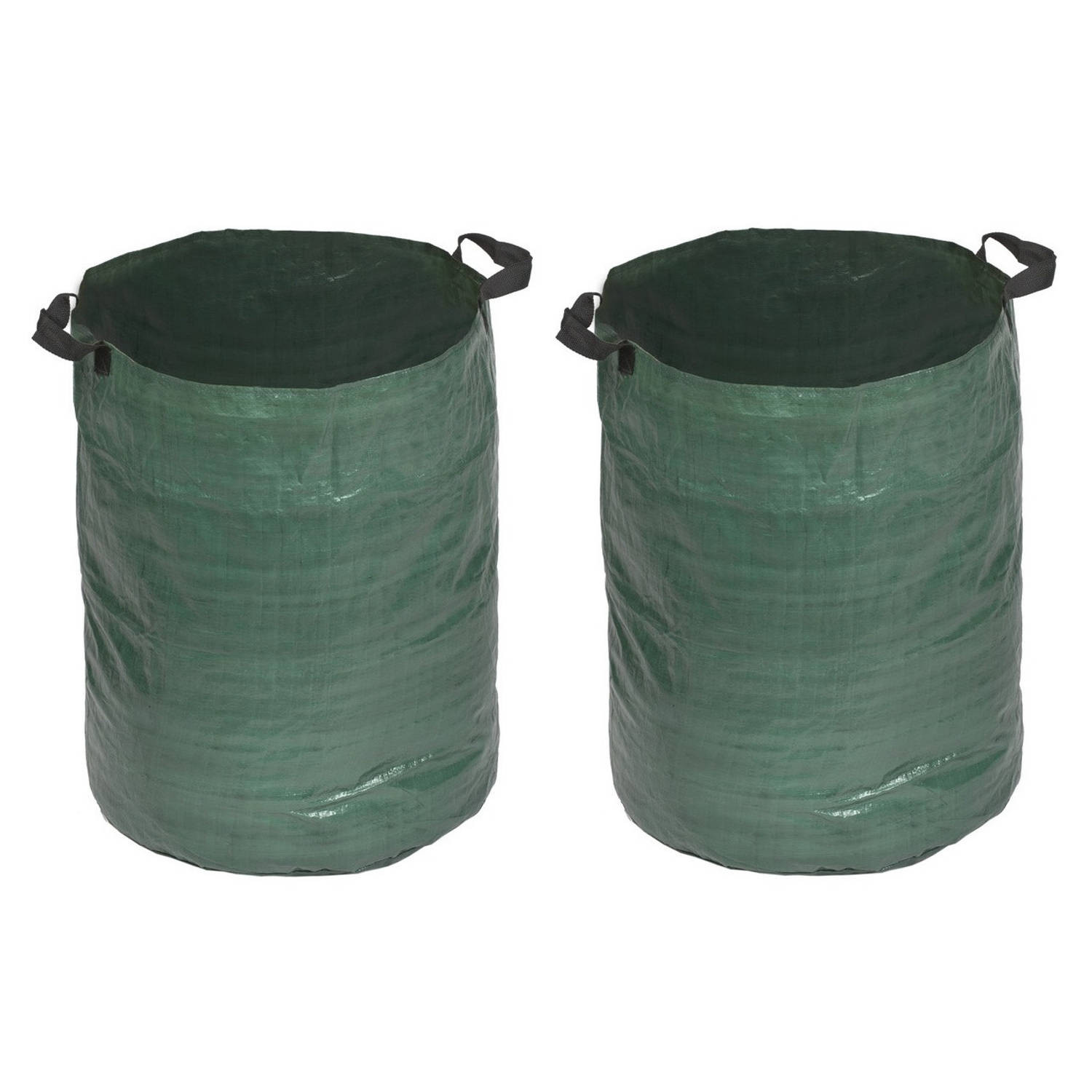 2x stuks groene tuinafval zakken 120 liter - Tuinafvalzak