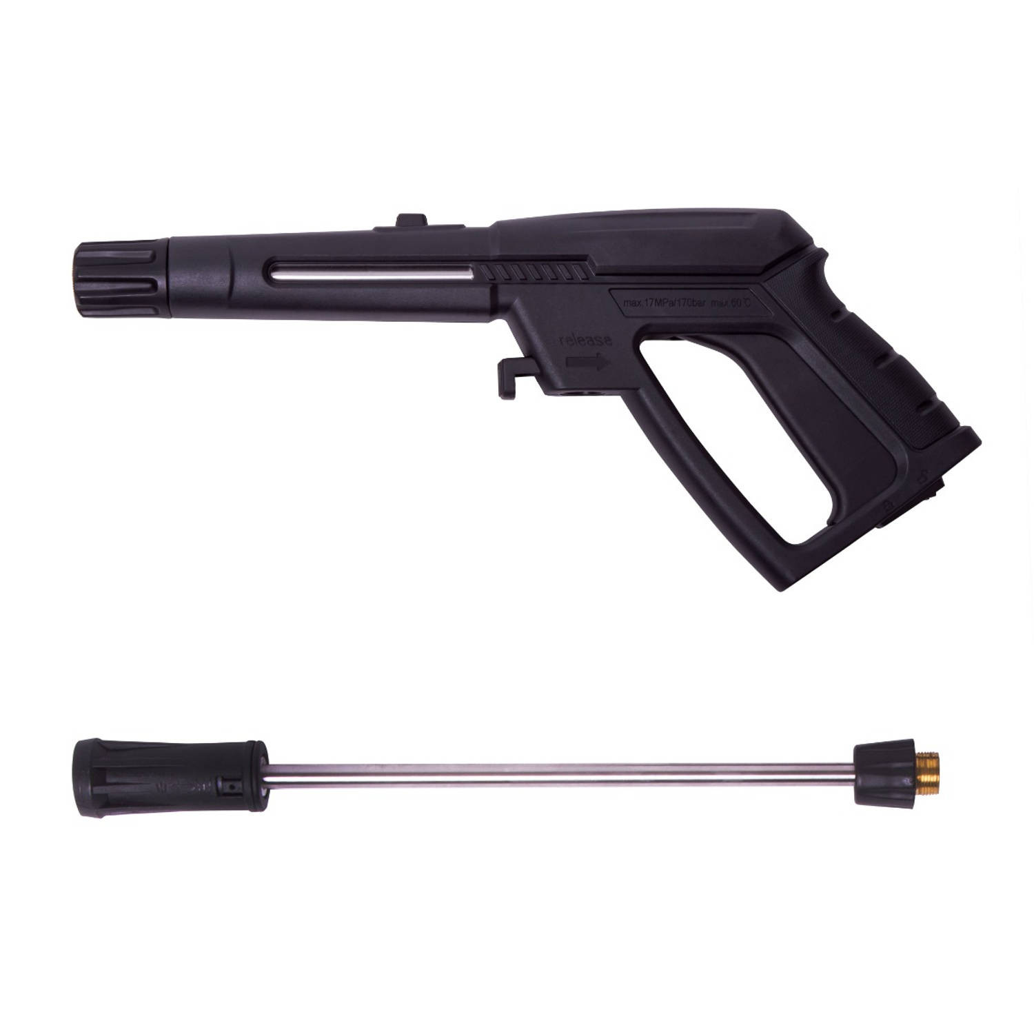 VONROC Spuitpistool - regelbare spuitmond - Max. 200 bar Voor V22 & V25 serie