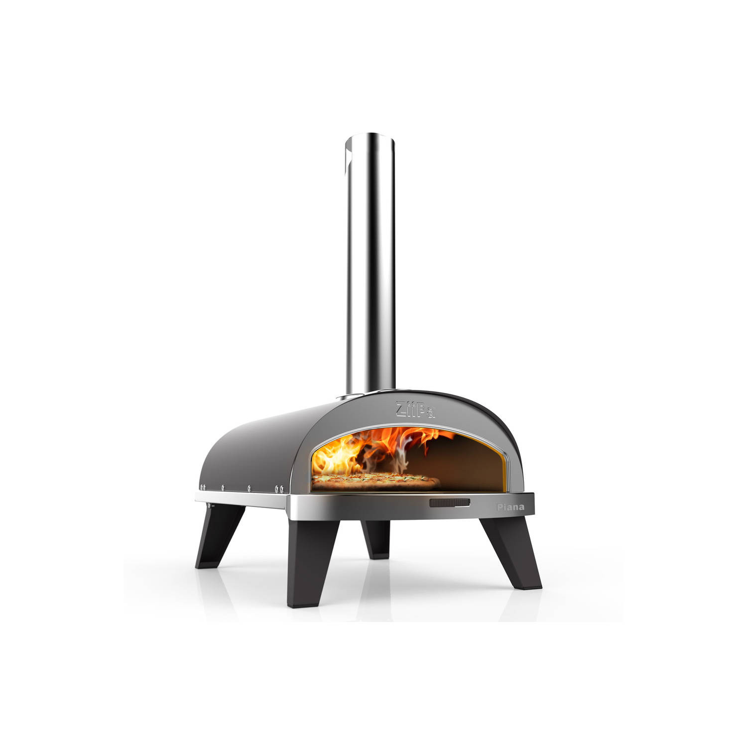 ZiiPa Pizza Oven Piana - Houtgestookt - met Thermometer - Leisteen - voor ø 30 cm pizza&apos;s