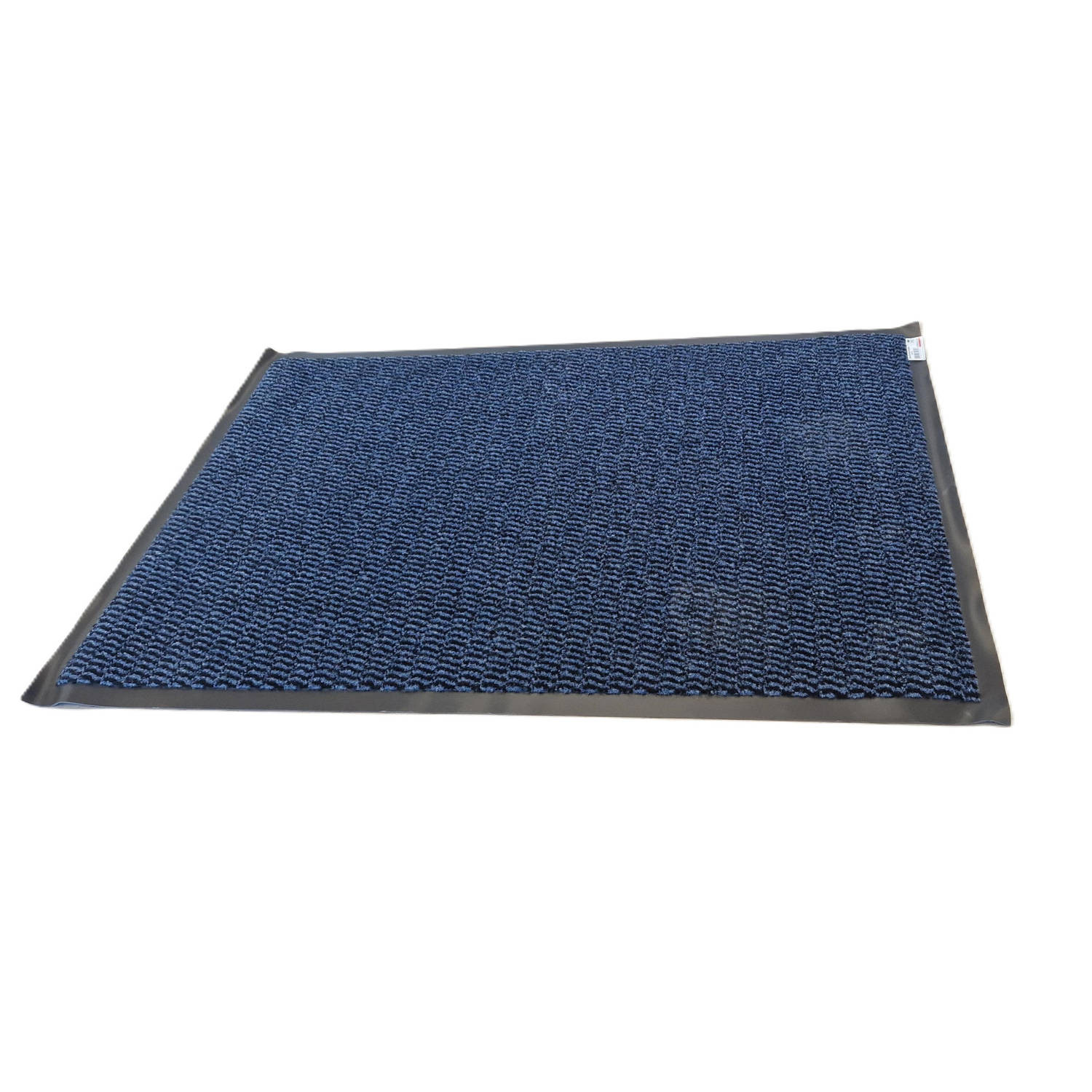 Brumag Anti slip deurmat/schoonloopmat PVC - blauw - 90 x 60 cm - voor binnen - Deurmatten
