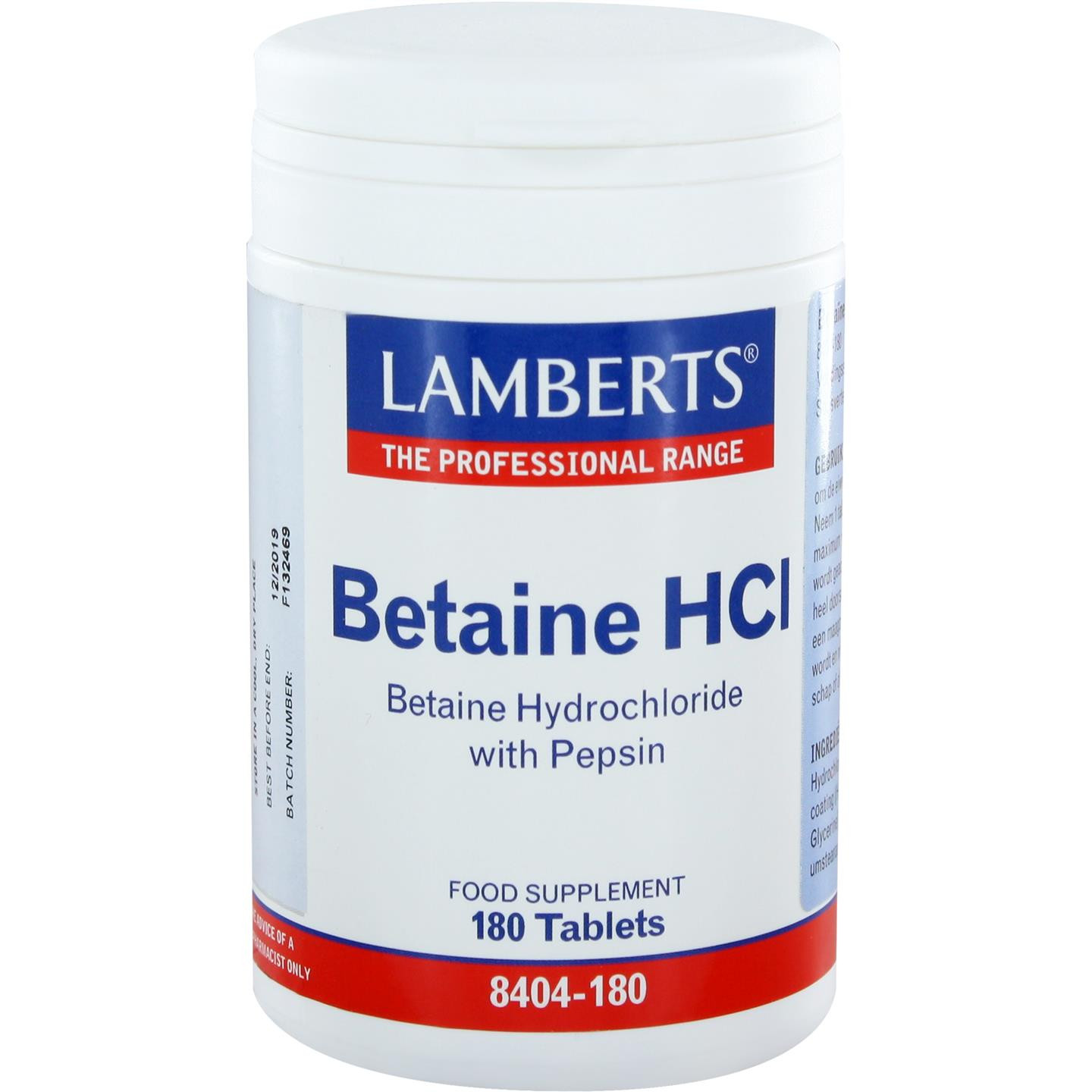 Betaïne HCl met Pepsine
