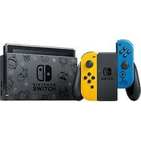 Nintendo Switch 32 GB [Fortnite speciale editie incl. controller geel/blauw, zonder software] zwart