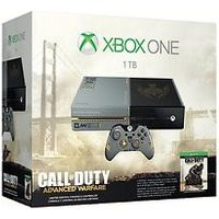 Microsoft Xbox One grijs 1TB [Special Call of Duty Edition incl. draadloze controller, zonder spel] zwartzilver