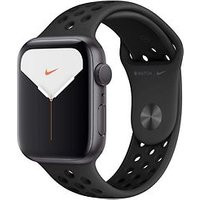 Apple Watch Nike Series 5 44 mm aluminium kast space grey op sportbandje van Nike antraciet/zwart [wifi]