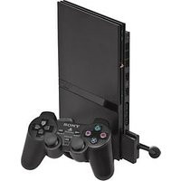 Sony PlayStation 2 slim [incl. Controller] zwart
