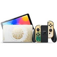 Nintendo Switch OLED 64 GB [The Legend of Zelda: Tears of the Kingdom Editie incl. controller goud] wit