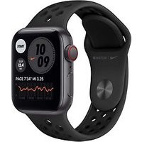 Apple Watch Nike SE 40 mm kast van spacegrijs aluminium met grijs/zwart sportbandje van Nike [wifi + cellular]