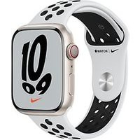 Apple Watch Nike Series 7 45 mm kast van poolster aluminium met wit/zwart Nike sportbandje [wifi + cellular]