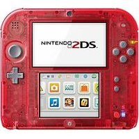 Nintendo 2DS transparant rood