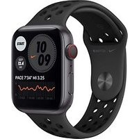 Apple Watch Nike Series 6 44 mm kast van spacegrijs aluminium met grijs/zwart sportbandje van Nike [wifi + cellular]