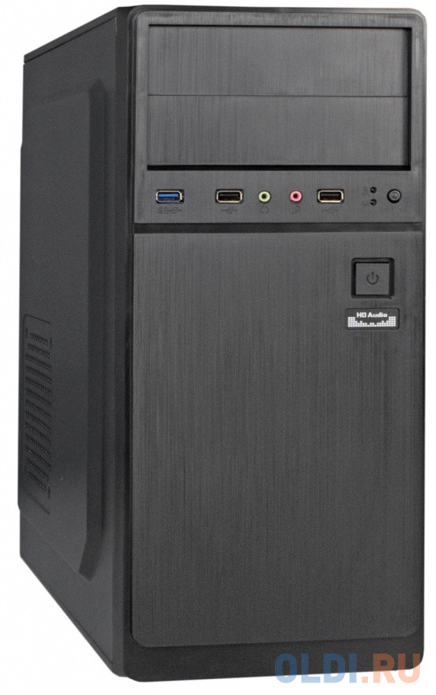 Exegate EX283738RUS Корпус Miditower XP-402U Black, ATX, &lt;XP450, Black,120mm&gt;, 2*USB+1*USB3.0, Audio