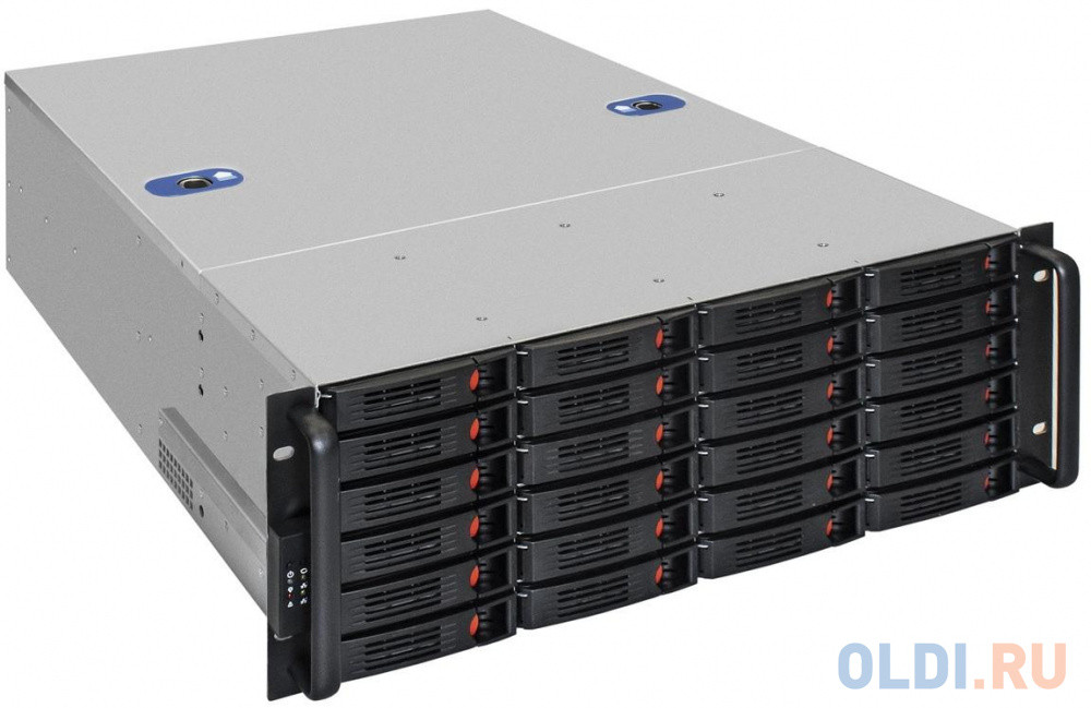Серверный корпус ExeGate Pro 4U660-HS24 &lt;RM 19&quot;, высота 4U, глубина 660, без БП, 24xHotSwap, USB&gt;