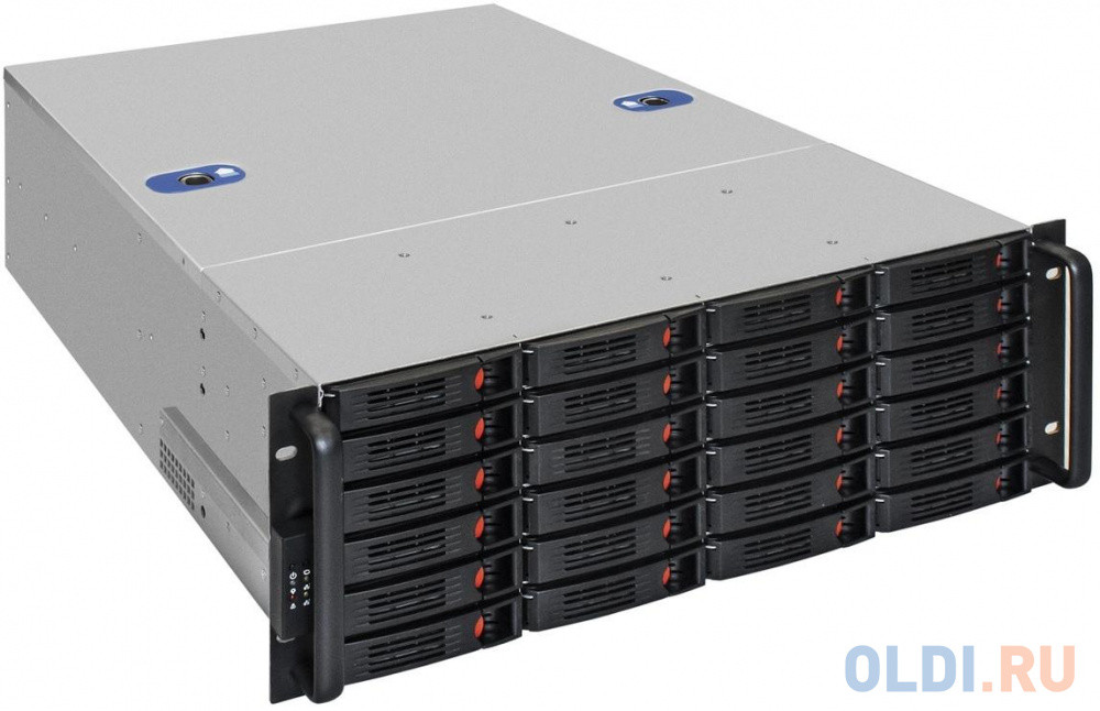 Серверный корпус ExeGate Pro 4U660-HS24 &lt;RM 19&quot;, высота 4U, глубина 660, БП 1100RADS, 24xHotSwap, USB&gt;