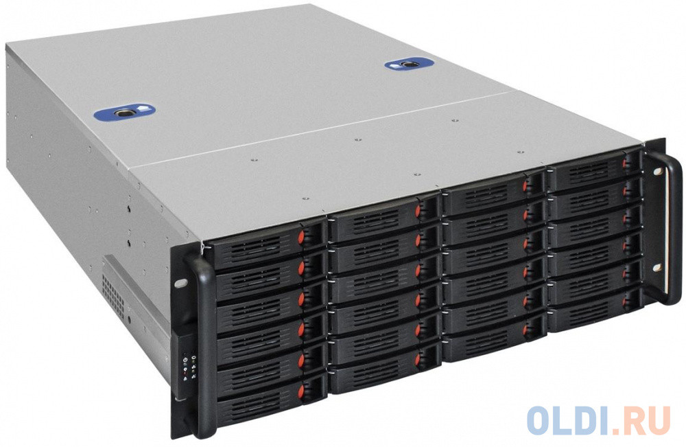 Серверный корпус ExeGate Pro 4U660-HS24 &lt;RM 19&quot;, высота 4U, глубина 660, БП 1200ADS, 24xHotSwap, USB&gt;