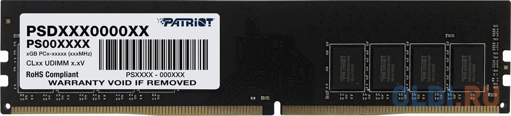Оперативная память для компьютера Patriot Signature Line DIMM 16Gb DDR4 3200 MHz PSD416G320081