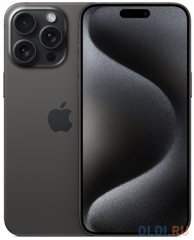 Смартфон Apple A3105 iPhone 15 Pro Max 512Gb черный титан моноблок 3G 4G 1Sim 6.7&quot; iOS 17 802.11 a/b/g/n/ac/ax NFC GPS
