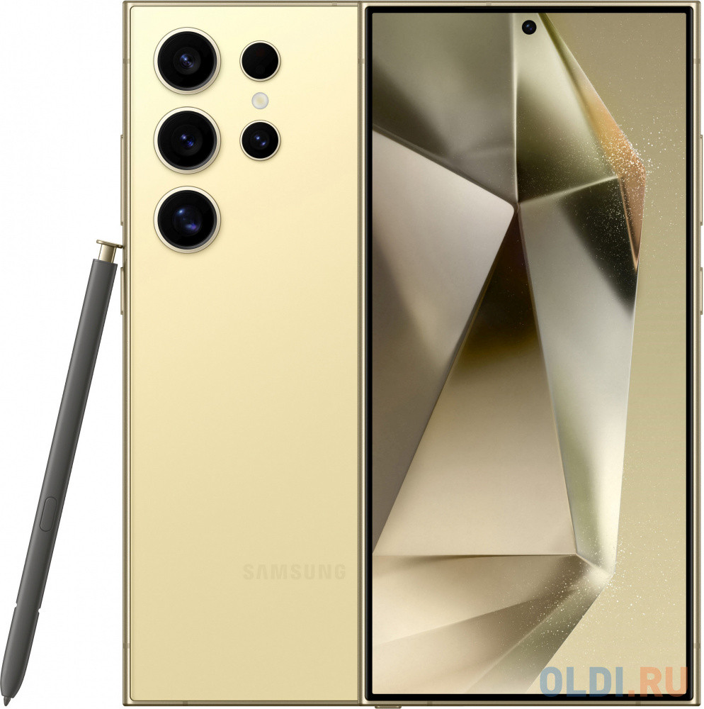 Смартфон Samsung SM-S928B Galaxy S24 Ultra 5G 512Gb 12Gb желтый титан моноблок 3G 4G 2Sim 6.8&quot; 1440x3120 Android 14 200Mpix 802.11 a/b/g/n/ac/ax/
