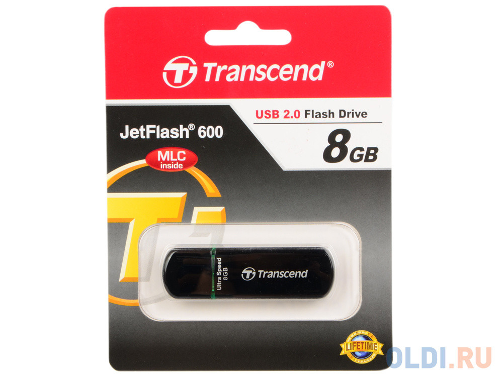 Внешний накопитель 8GB USB Drive &lt;USB 2.0&gt; Transcend 600 (TS8GJF600)