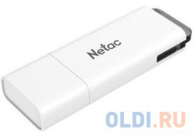 Флеш Диск Netac U185 128Gb &lt;NT03U185N-128G-30WH&gt;, USB3.0, с колпачком, пластиковая белая