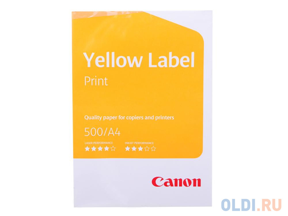 Офисная бумага Canon Yellow Label Print А4  80гр/м2, 500л. класс &quot;C&quot;, кратно 5 шт.