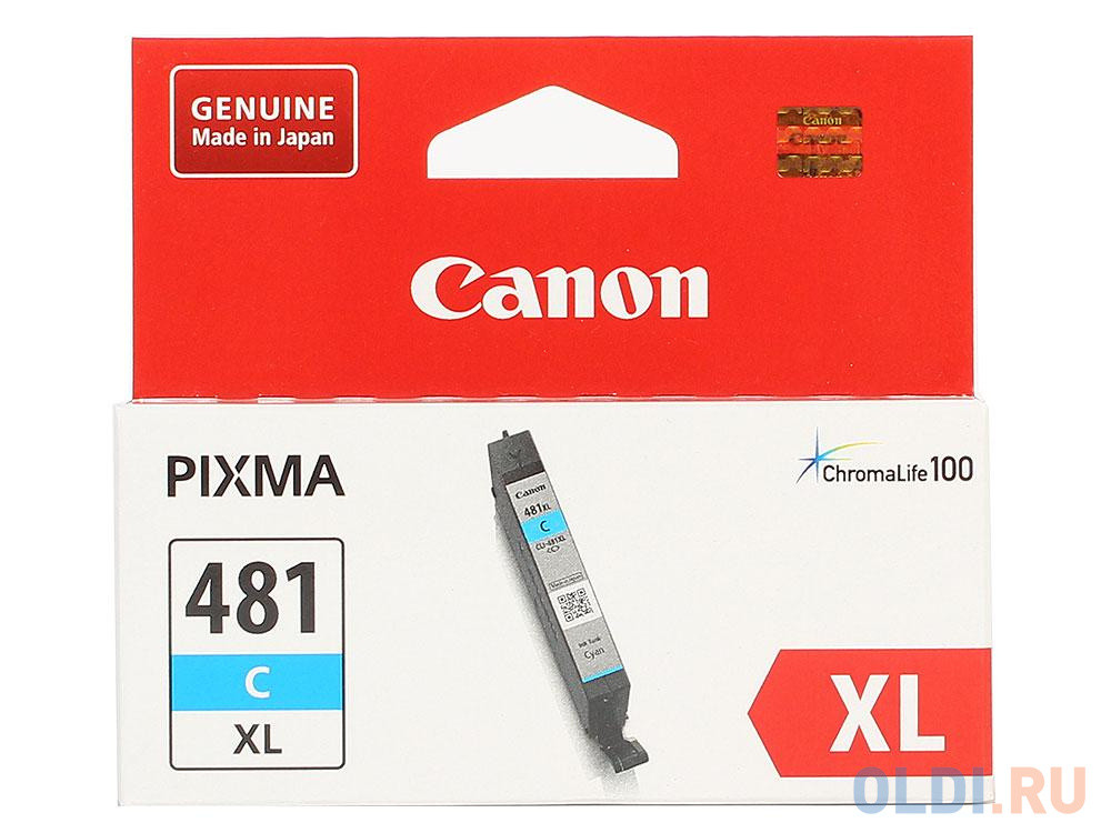 Картридж Canon CLI-481XL C 519стр Голубой