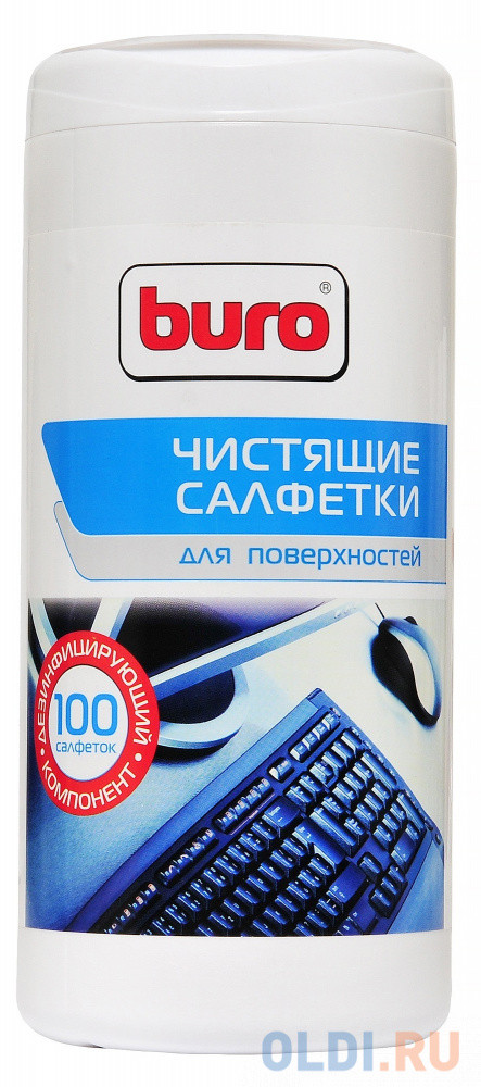 Влажные салфетки BURO BU-Tsurface 100 шт