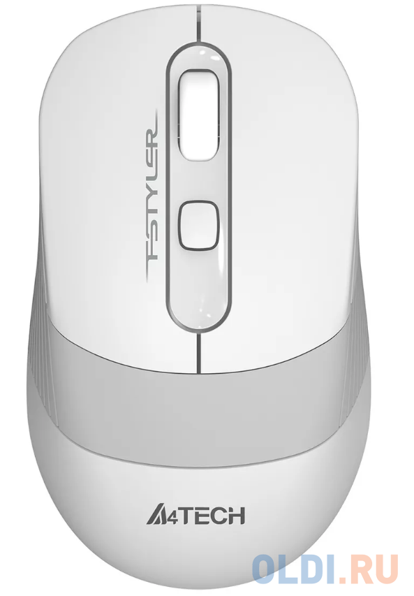 Мышь беспроводная A4TECH Fstyler FB10C белый серый USB + радиоканал