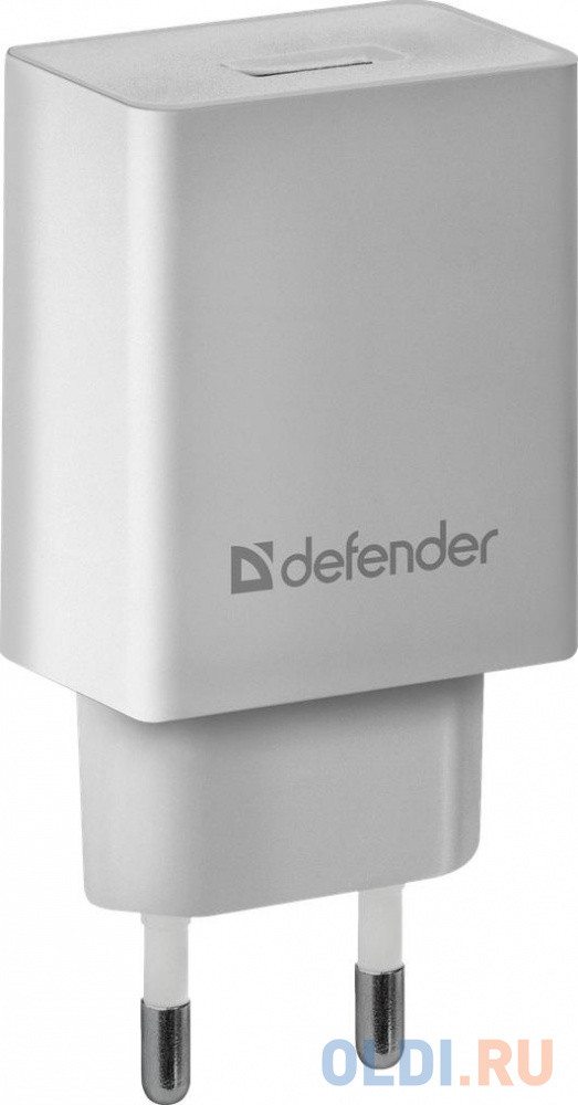 Сетевой адаптер Defender UPA-21 белый, 1xUSB, 5V/2.1А