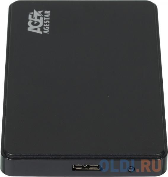 Внешний корпус для HDD AgeStar 3UB2P2 SATA III пластик черный 2.5&quot;