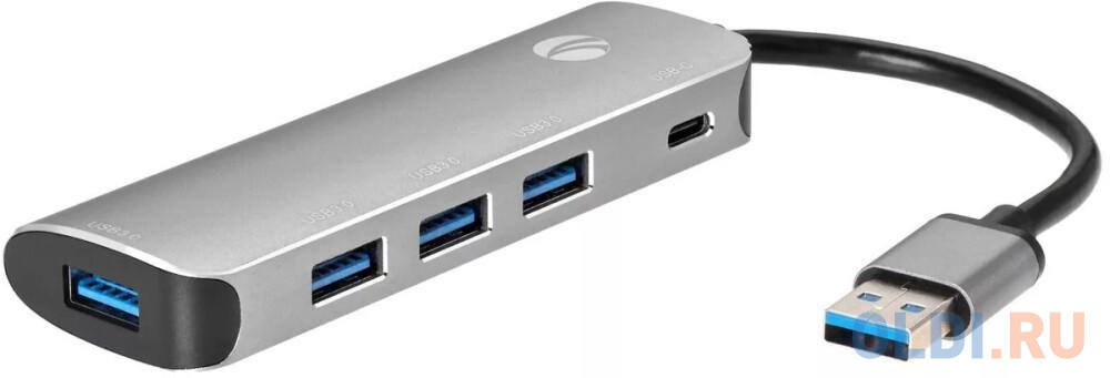 Адаптер концентратор USB 3.1 Type-A --&gt; 4 USB3.0 Alum Shell  HUB+ PD, VCOM &lt;CU4383A&gt;