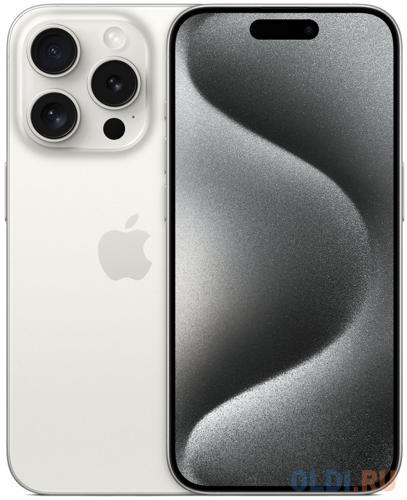 Смартфон Apple A3101 iPhone 15 Pro 1Tb белый титан моноблок 3G 4G 6.1&quot; iOS 17 802.11 a/b/g/n/ac/ax NFC GPS