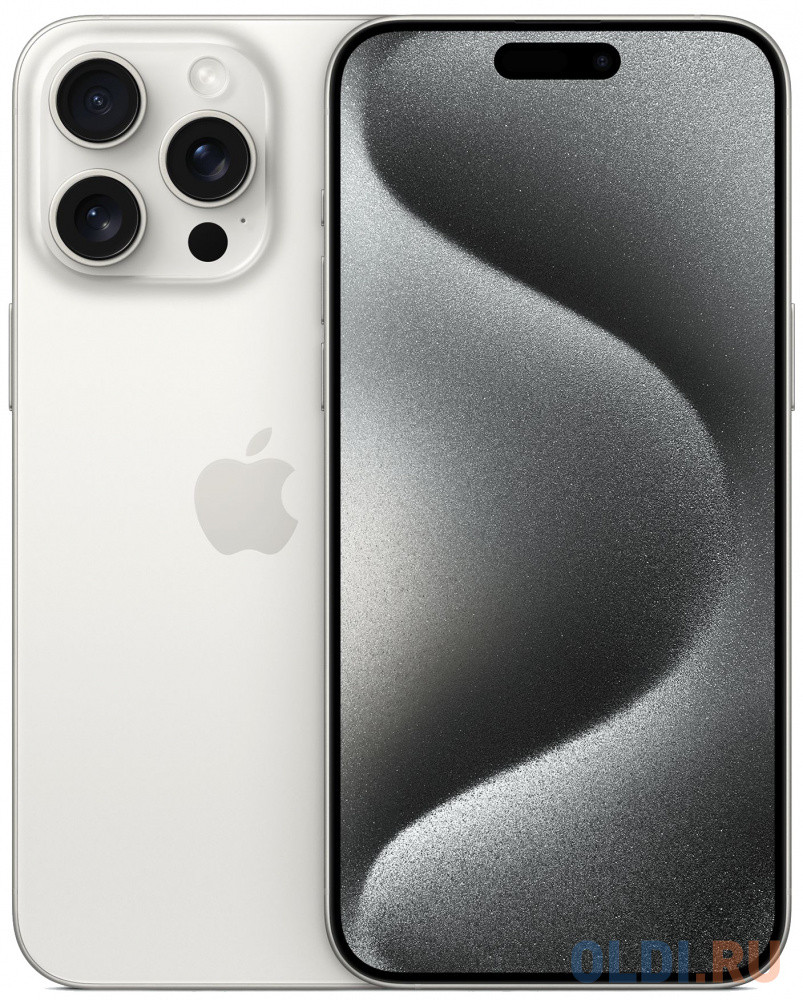 Смартфон Apple A3105 iPhone 15 Pro Max 512Gb белый титан моноблок 3G 4G 1Sim 6.7&quot; iOS 17 802.11 a/b/g/n/ac/ax NFC GPS