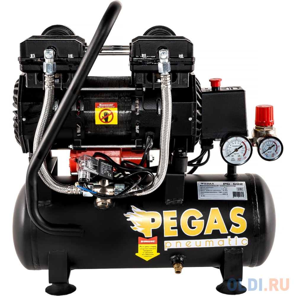 Pegas pneumatic малошумный компрессор PG-602 проф. серия безмасляный 6619