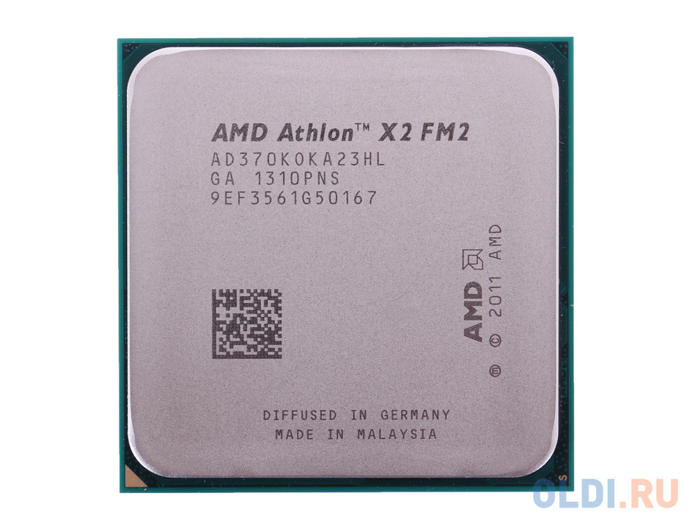 Процессор AMD Athlon X2 370 OEM &lt;65W, 2core, 4.2Gh(Max), 1MB(L2-1MB), Richland, FM2&gt; (AD370KOKA23HL)