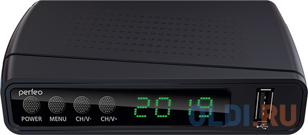 Perfeo DVB-T2/C приставка &quot;STREAM&quot; для цифр.TV, Wi-Fi, IPTV, HDMI, 2 USB, DolbyDigital, пульт ДУ